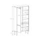 Garderobe Fenris 100-120x201 cm - Velg bredde og farge selv