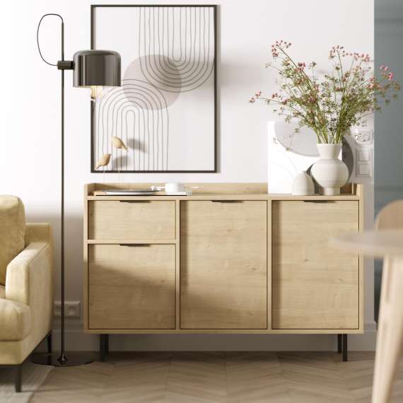 Skjenk Sigi 150-180x82 cm - 3 dører - Velg farge og bredde selv