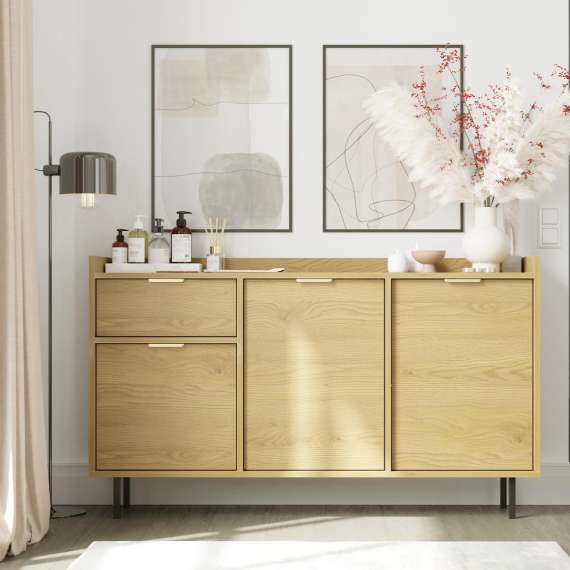 Skjenk Sigi 150-180x82 cm - 3 dører - Velg farge og bredde selv