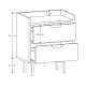Nattbord Sigi 30-70x62 cm - 2 skuffer - Velg farge og bredde selv