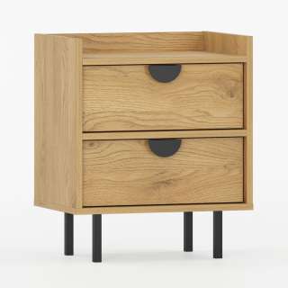 Nattbord Sigi 30-70x62 cm - 2 skuffer - Velg farge og bredde selv