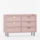 Kommode Sigi 100-140x82 cm - 6 skuffer - Velg farge og bredde selv