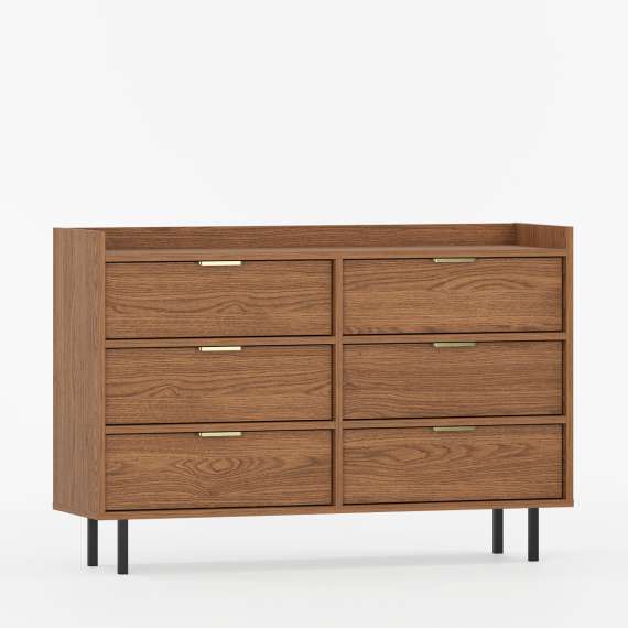 Kommode Sigi 100-140x82 cm - 6 skuffer - Velg farge og bredde selv