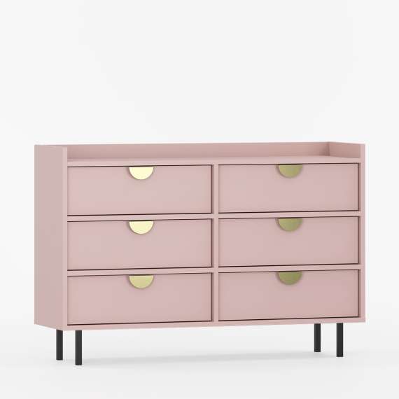 Kommode Sigi 100-140x82 cm - 6 skuffer - Velg farge og bredde selv