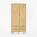 Garderobe Sigi 100-120x217 cm - 4 skuffer - Velg farge og bredde selv