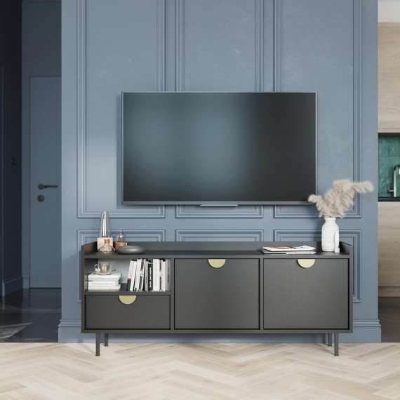 Tv-benk Sigi 150-180x62 cm - med ben -  Velg farge og bredde selv