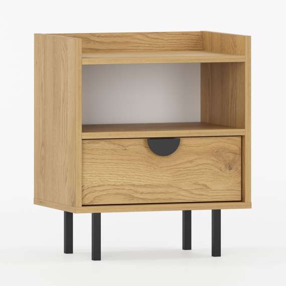 Nattbord Sigi 30-70x62 cm - med ben - Velg farge og bredde selv