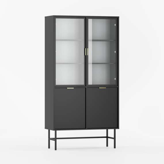 Vitrineskap Sigi 80-100x193 cm - Velg bredde og farge selv