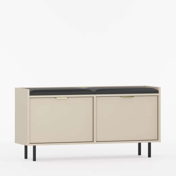 Sigi skobenk 75-120x62 cm - Benk med sittepute