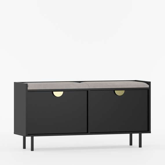 Sigi skobenk 75-120x62 cm - Benk med sittepute