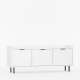 Tv-benk Sigi 150-180x62 cm - med ben -  3 dører