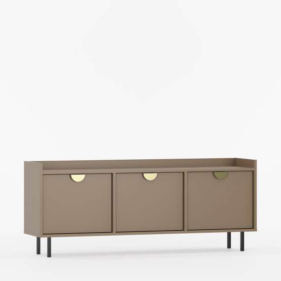 Tv-benk Sigi 150-180x62 cm - med ben -  3 dører