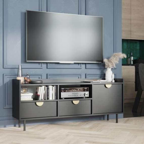 Tv-benk Sigi 150-180x62 cm - med ben -  Flere farger