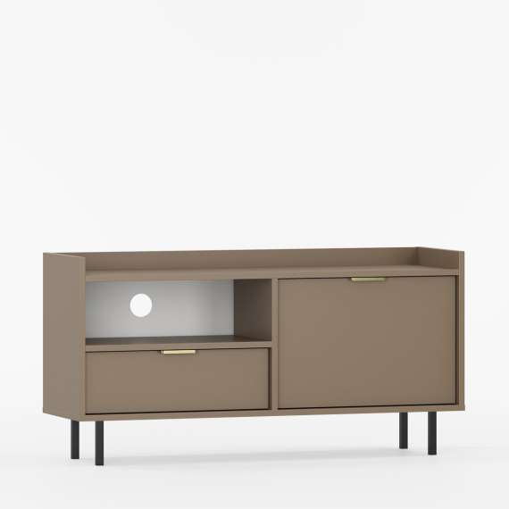 Tv-benk Sigi 100-140x62 cm - med ben