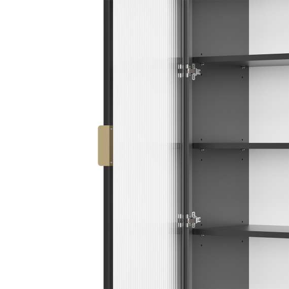 Vitrineskap Sigi 80-100x193 cm - Velg bredde og farge selv