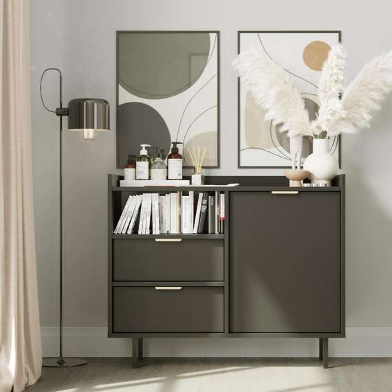 Skjenk Sigi 100-140x82 cm - med ben - Velg farge selv