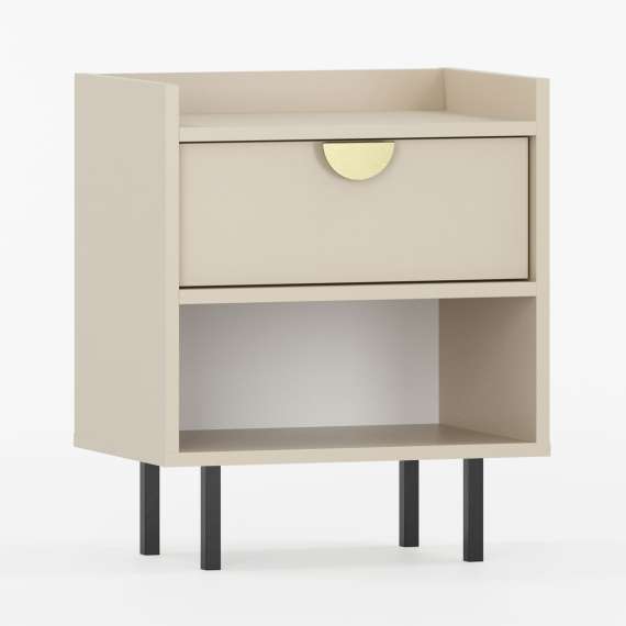 Nattbord Sigi 30-70x62 cm - med ben - Velg farge og bredde selv