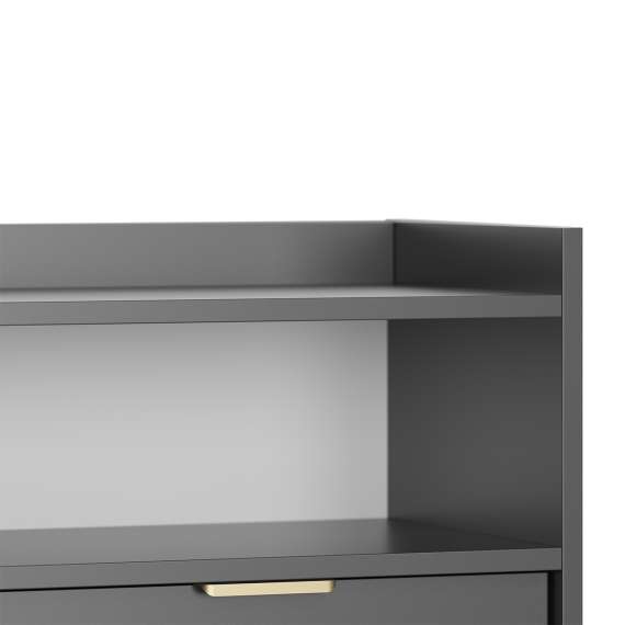 Sigi tv-benk 150-180x62 cm - med ben -  3 skuffer