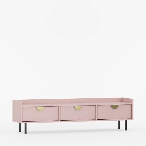 Sigi tv-benk 150-180x42 cm - Lav tv-benk med ben