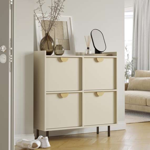 Skap Sigi 80-140x103 cm - med ben - Flere tilpasning muligheter