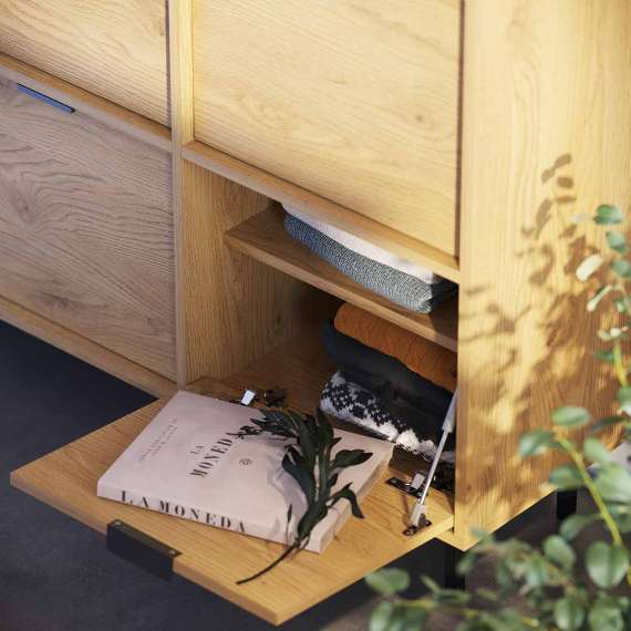 Skap Sigi 80-140x103 cm - med ben - Flere tilpasning muligheter