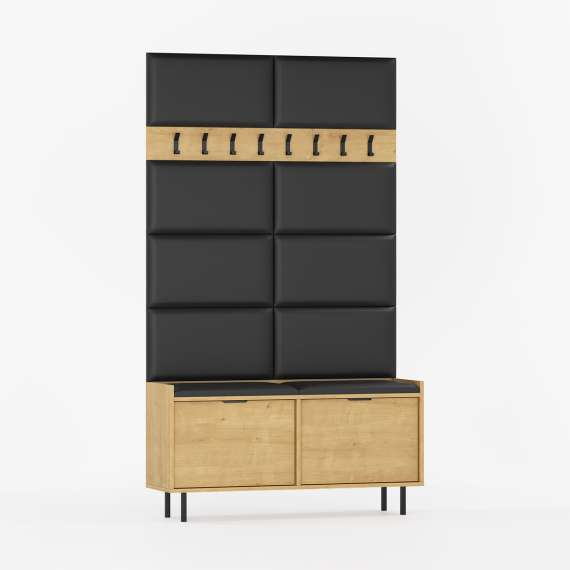 Entregarderobe Sigi 70-120 cm - Benk med sittepute - Velg bredde selv