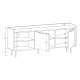 Tv-bord Sigi 150-180x62 cm - med hyller