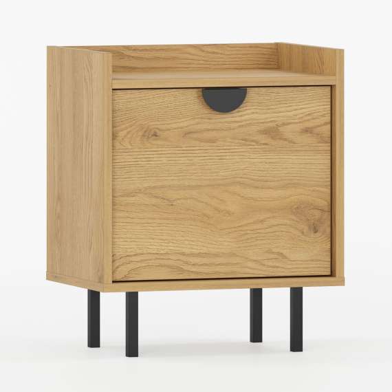 Nattbord Sigi 30-60x62 cm - med ben - Velg farge og bredde selv