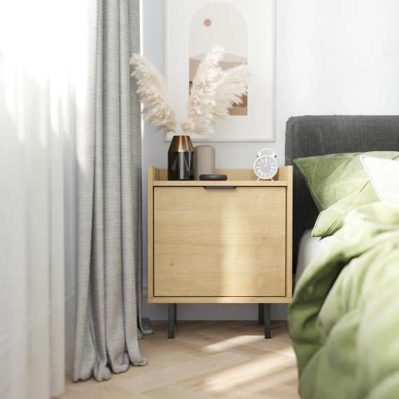 Nattbord Sigi 30-60x62 cm - med ben - Velg farge og bredde selv