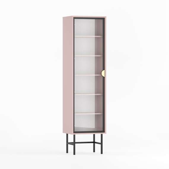 Vitrine Sigi 30-60x193 cm - Glassdør - Velg farge og bredde selv