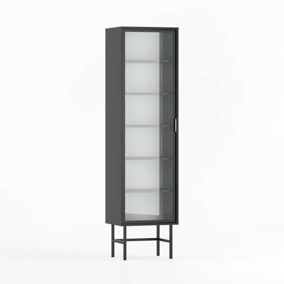 Vitrine Sigi 30-60x193 cm - Glassdør - Velg farge og bredde selv