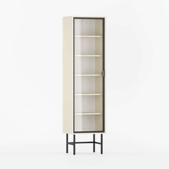 Vitrine Sigi 30-60x193 cm - Glassdør - Velg farge og bredde selv