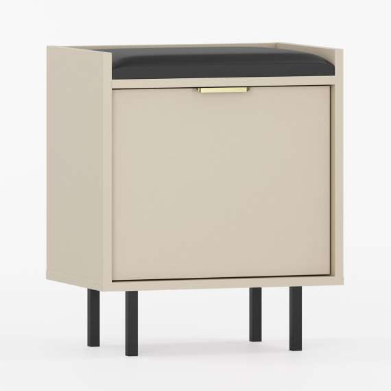 Skobenk Sigi 45-70x62 cm - Benk med sittepute