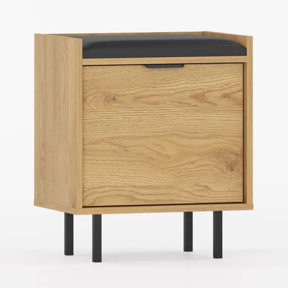 Skobenk Sigi 45-70x62 cm - Benk med sittepute