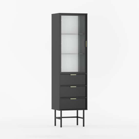 Vitrine Sigi 30-60x193 cm - Glassdør - Velg farge og bredde selv