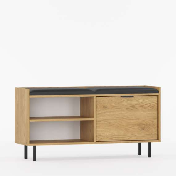 Skobenk Sigi 70-120x62 cm - Benk med sittepute