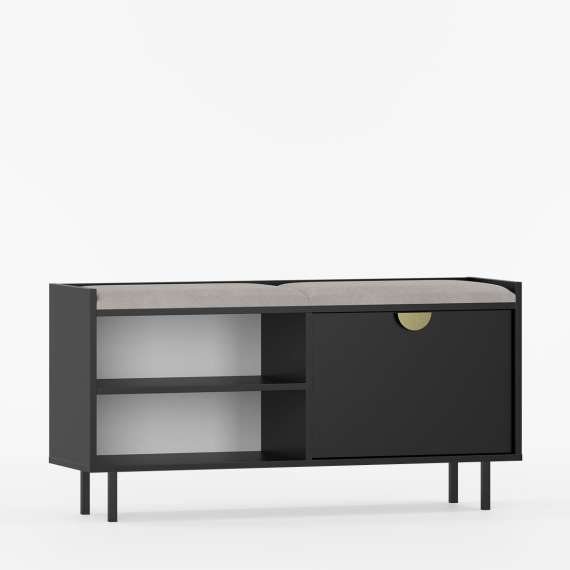 Skobenk Sigi 70-120x62 cm - Benk med sittepute