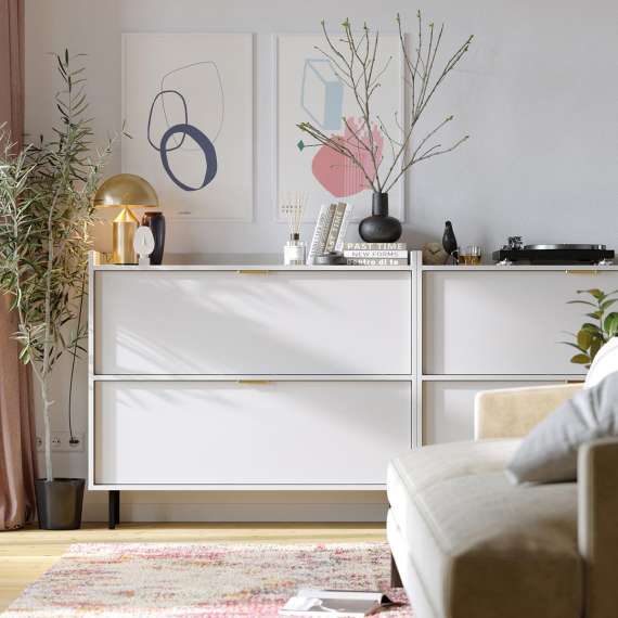 Skap Sigi 40-120x103 cm - 3 skuffer - Velg farge og bredde selv