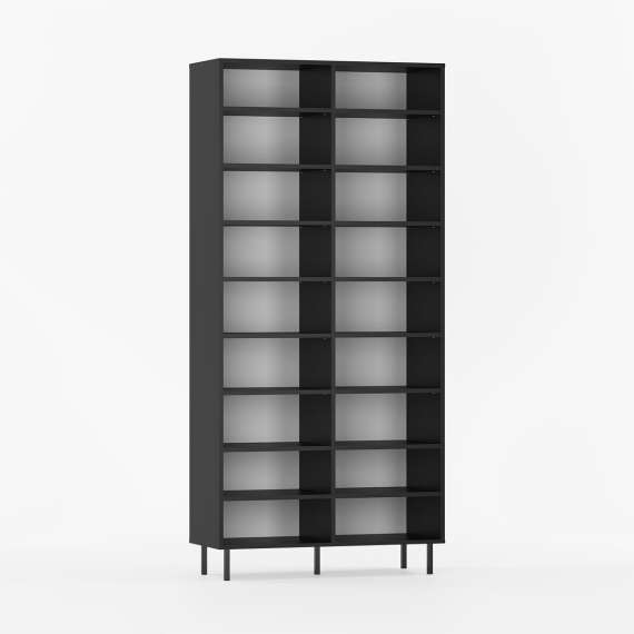 Reol - bokhylle Sigi 70-120x217 cm - Flere farger