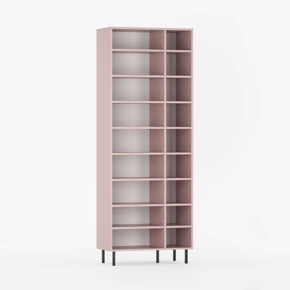 Reol - bokhylle Sigi 80-100x217 cm - mange hyller