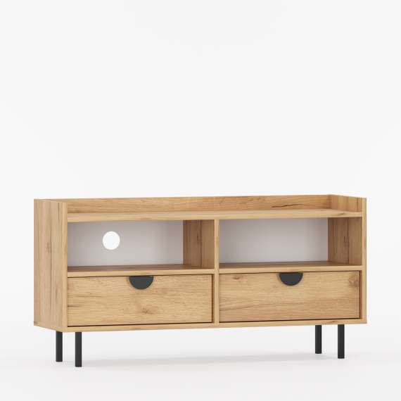 Tv-benk Sigi 100-140x62 cm - Høy - Velg bredde selv - 2 skuffer