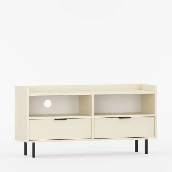 Tv-benk Sigi 100-140x62 cm - Høy - Velg bredde selv - 2 skuffer