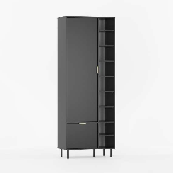 Garderobeskap Sigi 80-100x217 cm - 2 dører