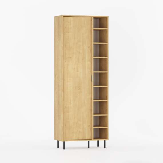 Garderobeskap Sigi 80-100x217 cm - Garderobe med ben