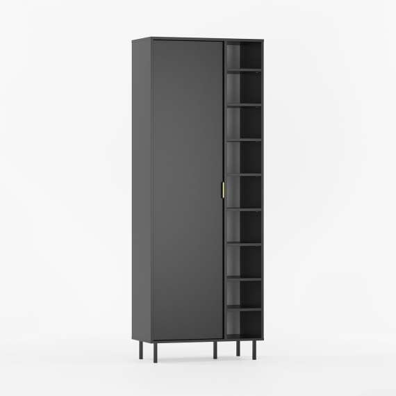 Garderobeskap Sigi 80-100x217 cm - Garderobe med ben