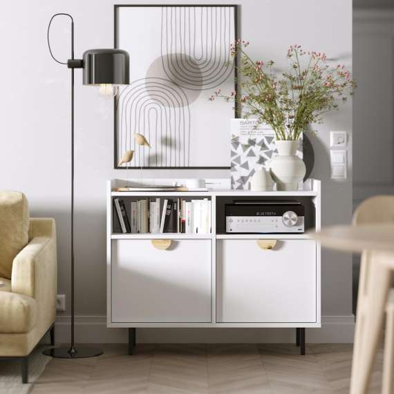 Tv-benk Sigi 100-140x82 cm - Høy - Velg bredde selv