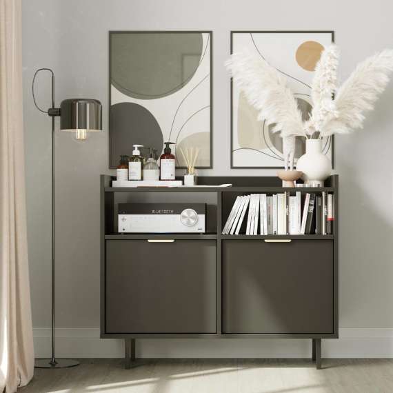 Tv-benk Sigi 100-140x82 cm - Høy - Velg bredde selv