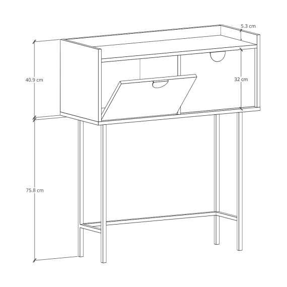 Konsollbord Sigi 80-120x103 cm - Velg farge og bredde selv
