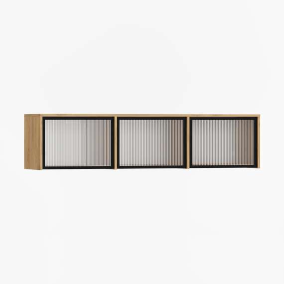 Overskap - veggskap Sigi 120-180x40 cm - Glassdører