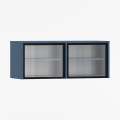 Overskap - veggskap Sigi 70-120x40 cm - Glassdører